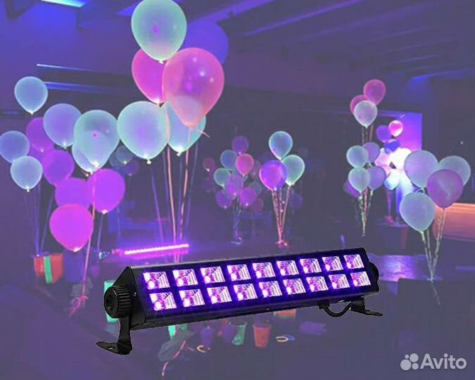 Ультрафиолетовый светильник 54Вт, неон