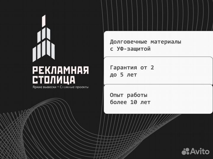 Вывеска, объемные буквы