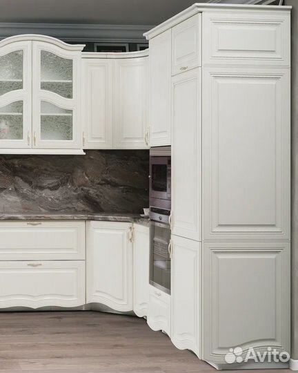 Кухня в эмали белая