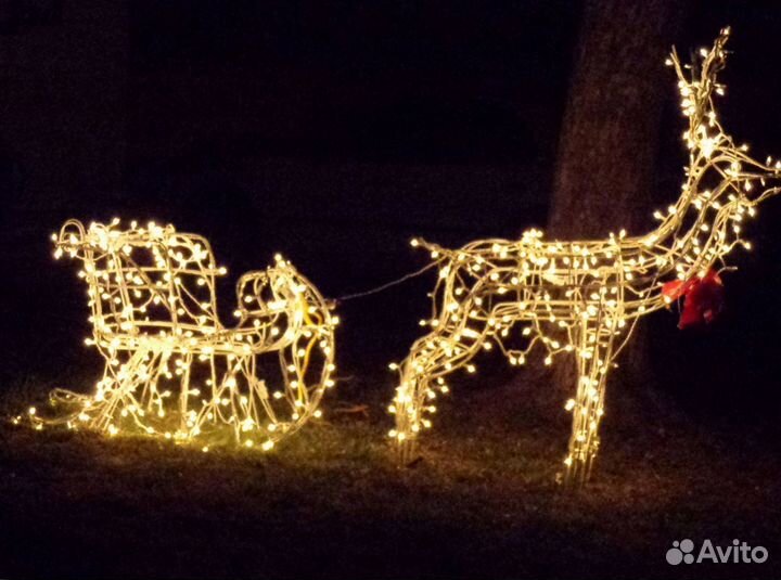 Новогоднее оформление фасада. Уличные гирлянды