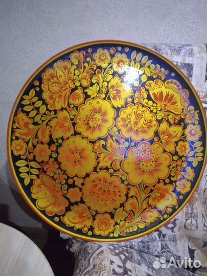 Тарелка хохлома подвесная