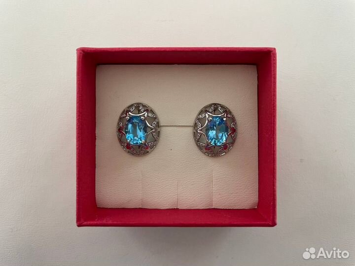 Серьги серебро винтаж