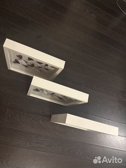 Картины панно IKEA бабочки (триптих)