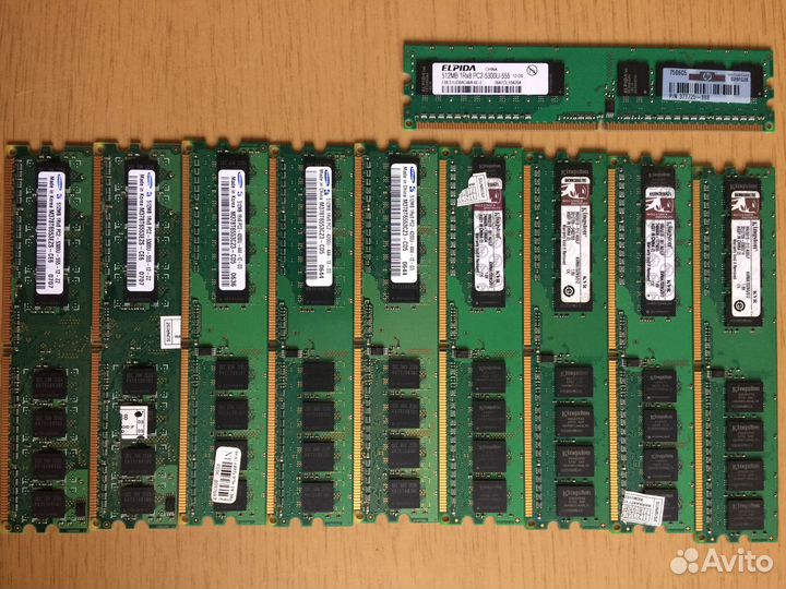 Оперативная память DDR-1, DDR-2 для пк и ноутбука