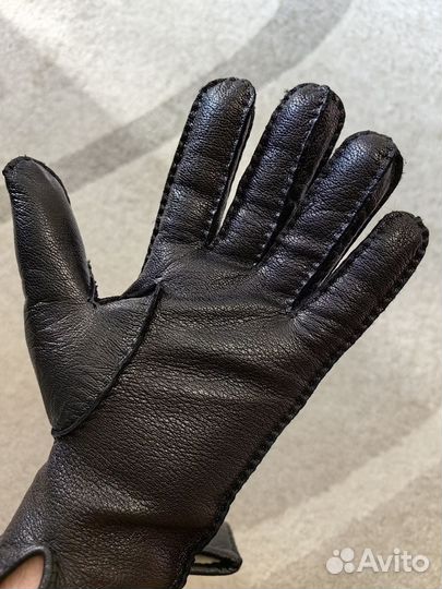 Перчатки из оленей кожи