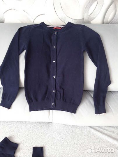 Для девочки Школьный Кардиган, кофта