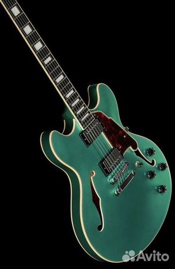 Полуакустическая гитара DAngelico + Аксессуары