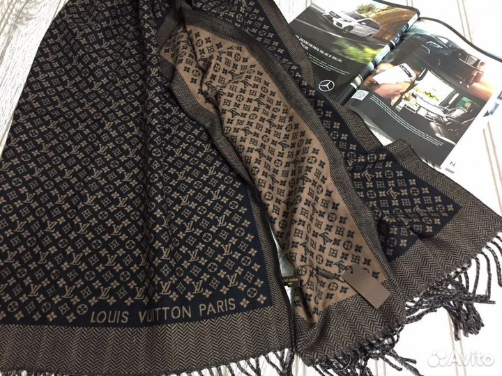 Кашемировый палантин LV Unisex, 3 цвета