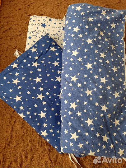 Бортики и одеяло в кроватку