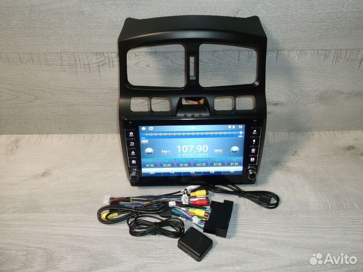 Магнитола Hyundai Santa Fe SM Android с кнопками