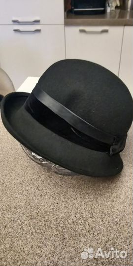 Шляпа фетровая женская черная