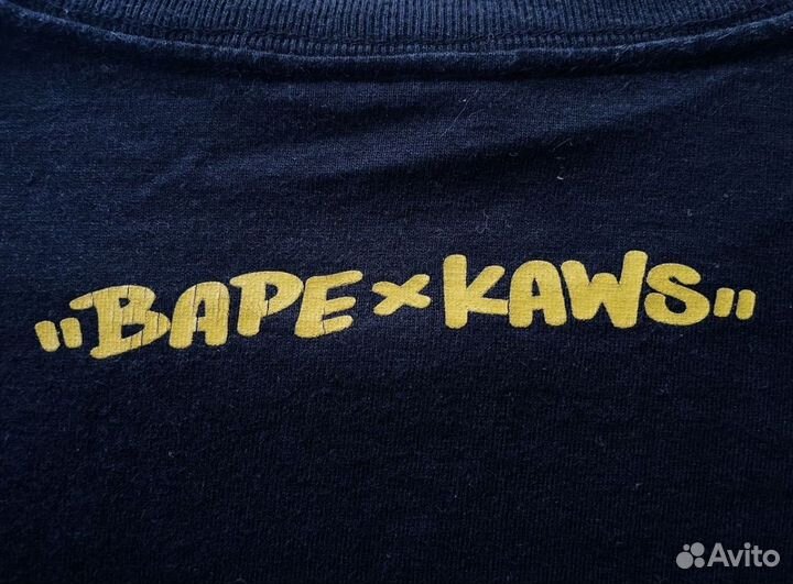 Футболка Bape x Kaws