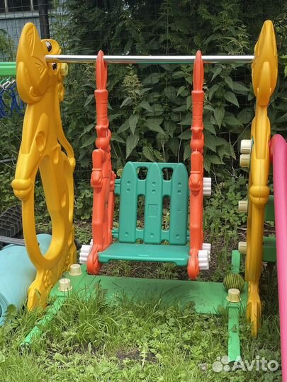 Детская горка с качелями бу
