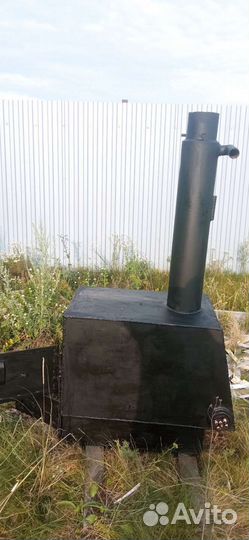 Печка для отопления дома и гаража 2 в 1