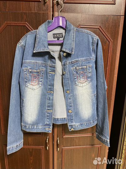 Джинсовая куртка женская 46 размер