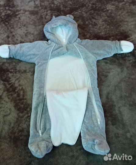 Велюровый комбинезон осень-весна