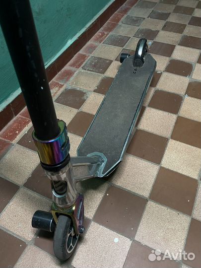 Трюковой самокат oxelo mf 3.6 хром