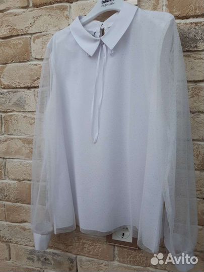 Блузка для девочки школьная