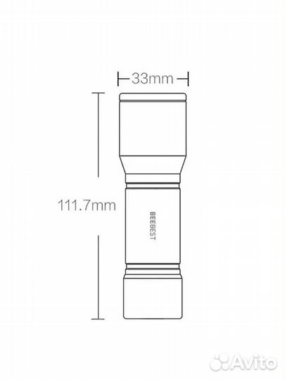 Фонарь на батарейках Xiaomi Beebest F1