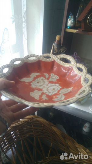 Фарфоровыя редкая тарелка германя