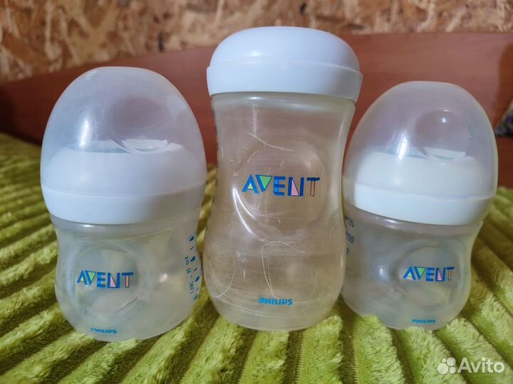 Соски для бутылочек avent 3 новые