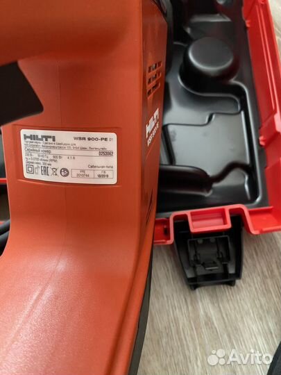 Сабельная пила Hilti WSR 900-PE