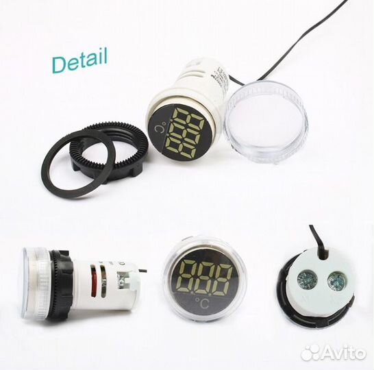 Цифровой светодиодный мини-термометр 220 в