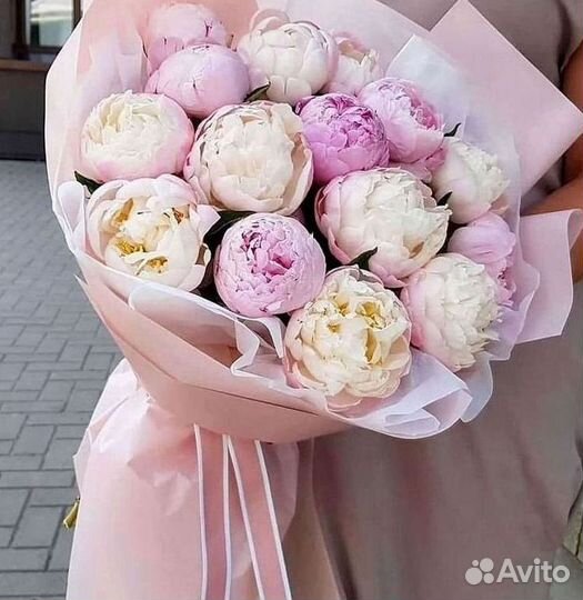 Пионы Букет пионов Доставка цветов