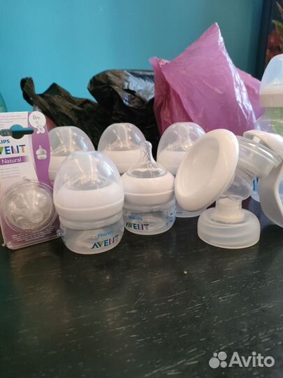 Набор бутылок, молокоотсос avent