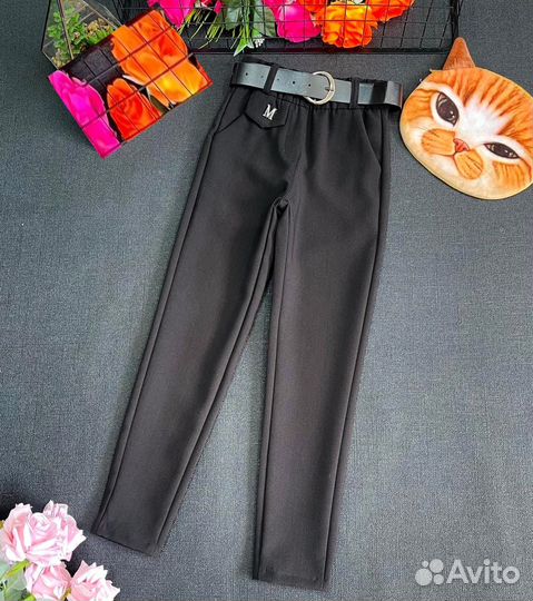 Школьные брюки/лосины для девочки, 116-146