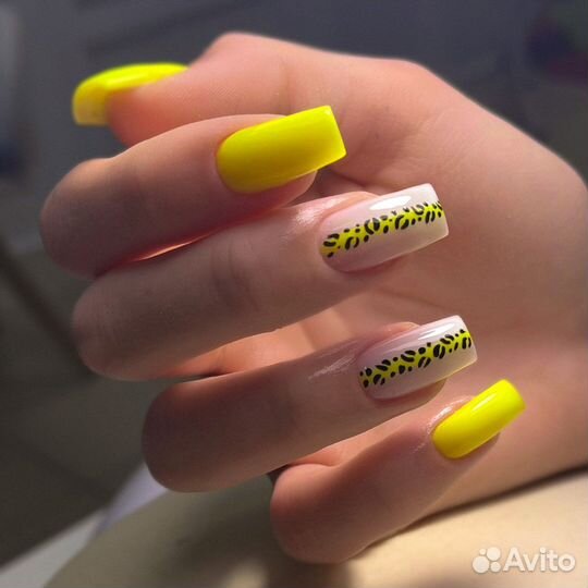 Маникюр с покрытием, наращивание