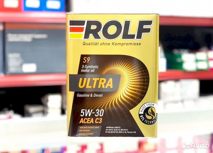 Масло моторное Rolf Ultra 5W-30 C3 SN/CF 4л