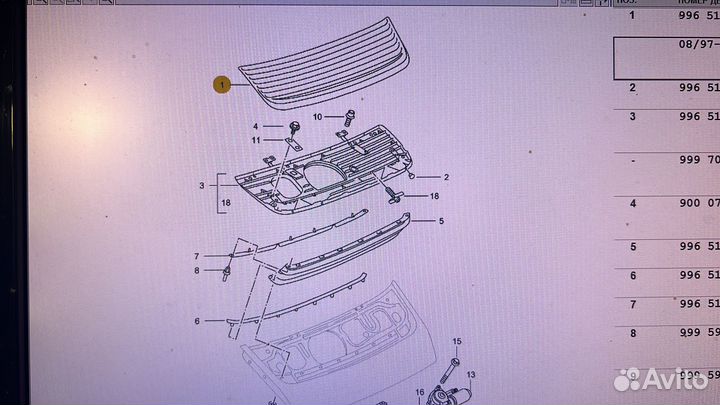 Спойлер крышки багажника Porsche 911