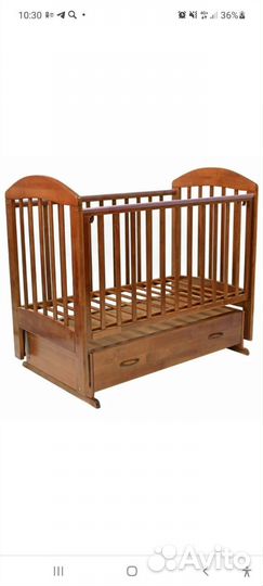 Детская кровать маятник с матрасом