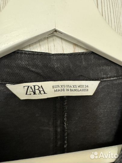 Джинсовое платье zara xs