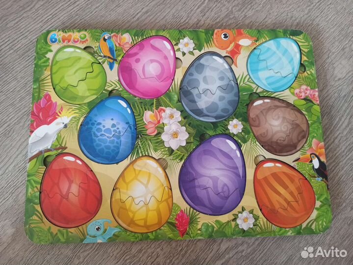 Пазлы детские вкладыши сортеры пакетом