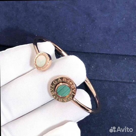 Булгари золотой браслет со вставками