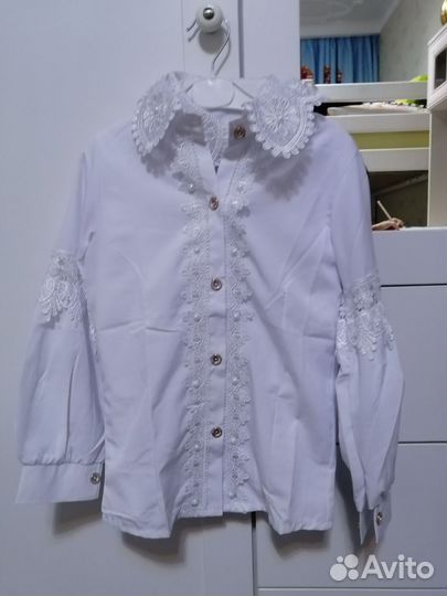 Блузки школьные 122 128