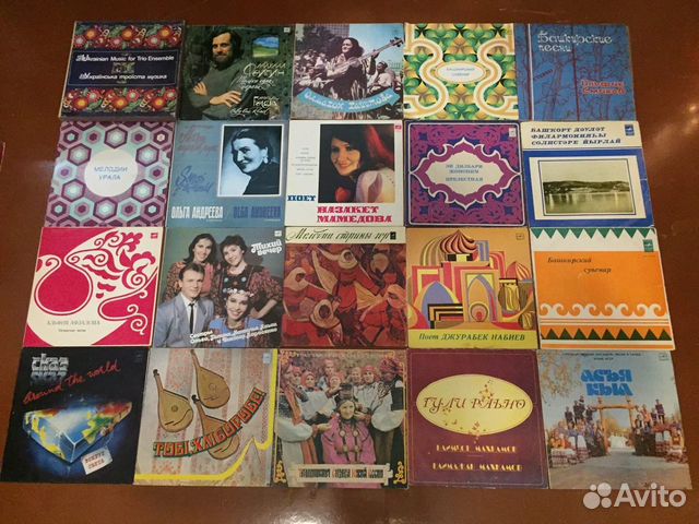 Пластинки фолк, народная музыка, сборники