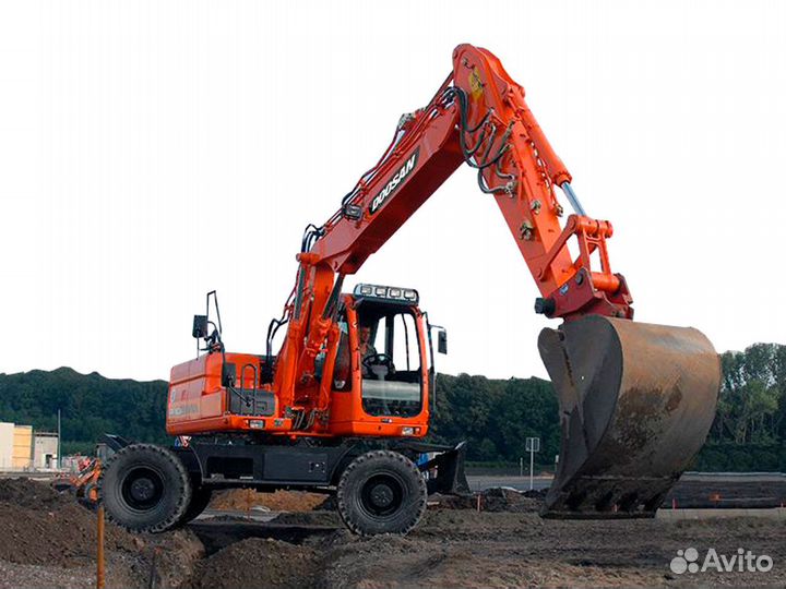 Колёсный экскаватор DOOSAN DX160W, 2024