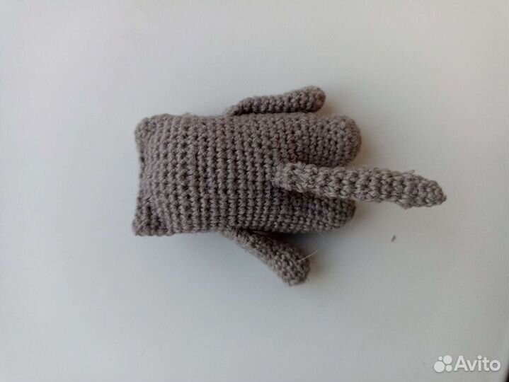 Вязаная игрушка кот