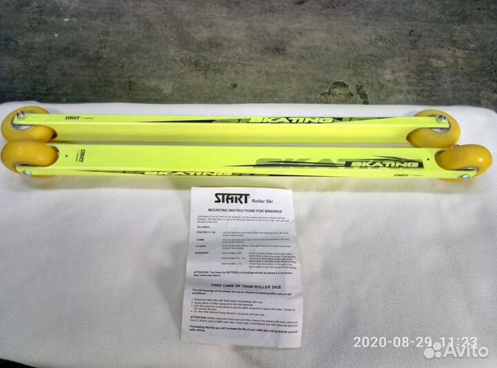 Лыжероллеры коньковые start