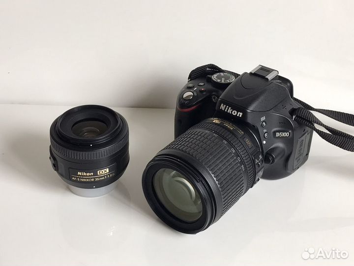 Nikon d5100 double kit 18-135mm + 35/1.8g