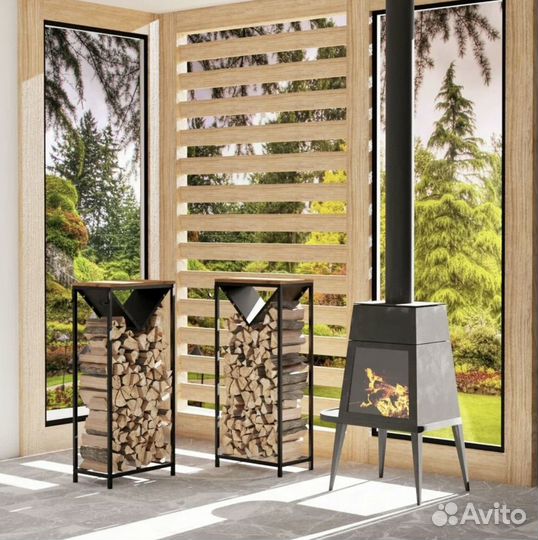 Дровница лофт