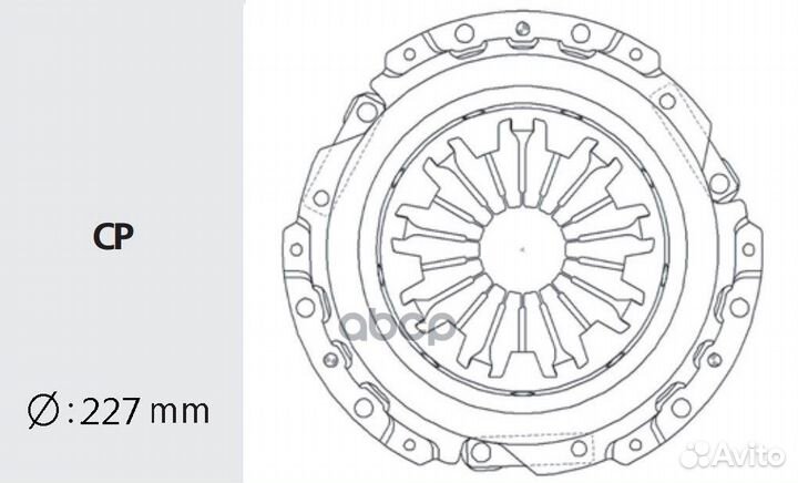 Сцепление в сборе (запчасть) MTC34 Valeo