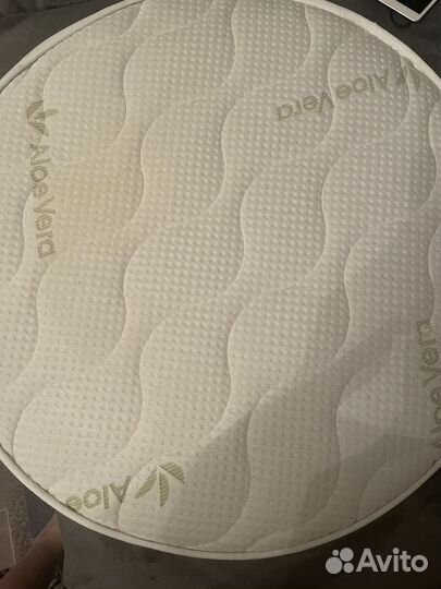 Матрас детский круглый в кроватку трансформер