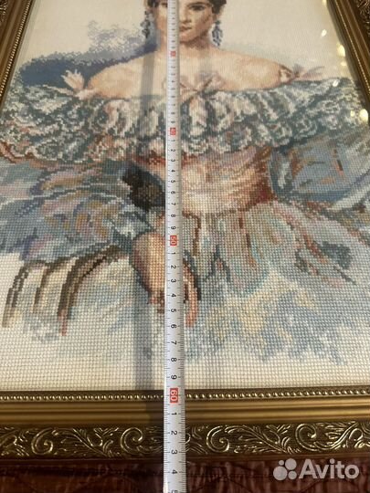 Наталья Гончарова картина вышитая крестиком -43/63