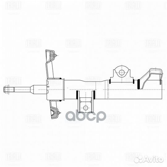 Амортизатор mercedes C (W203) (00) (стойка) пе