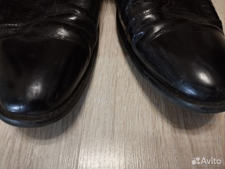 Мужские кожаные ботинки туфли Zenden