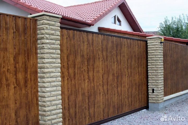 Профнастил под дерево